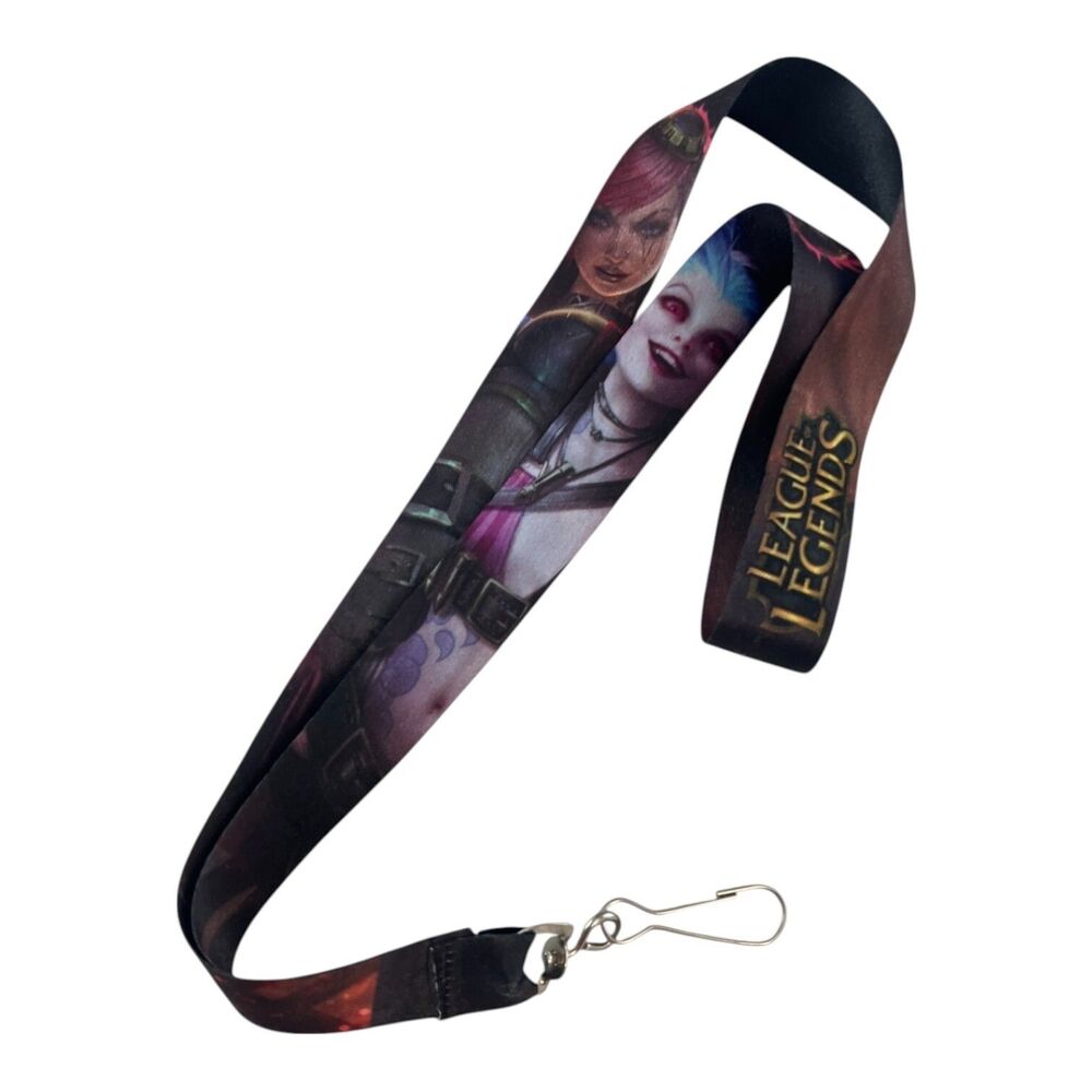 Arcane League of Legends Vi and Jinx Lanyard PAX East SDCC NYCC Fan Expo DS